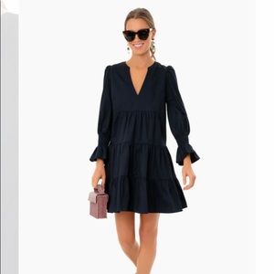 Tuckernuck Navy Cotton Poplin Kenzo Dress